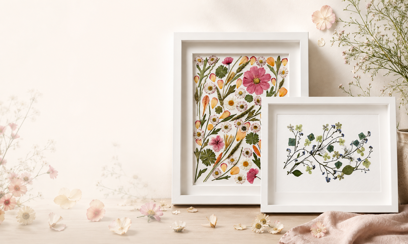 Crafted Flora pressed flower art frame